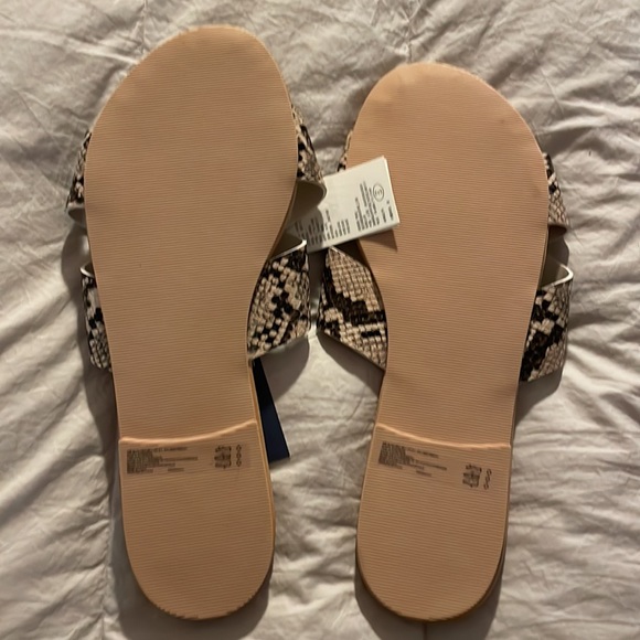 Abercrombie & Fitch snakeskin sandals. NWT. - Picture 4 of 5